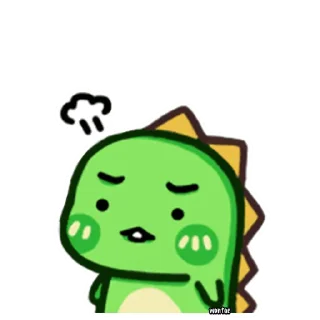 😠 Chobosaurus by @wontae, Telegram sticker 7 of 40