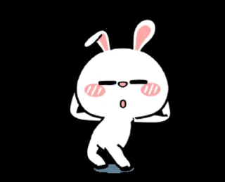 😋 JUMSS :: HYPER RABBIT 1, sticker Telegram 7 sur 8