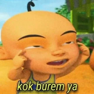 😖 Upin + Ipin @wontobey, sticker Telegram 23 sur 39