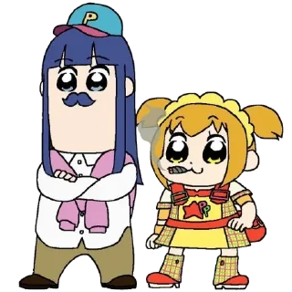 🚬 Pop Team Epic Universe, стикер Telegram 7 из 55