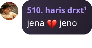 💔 jena 🤍 haris, Telegram sticker 10 of 13