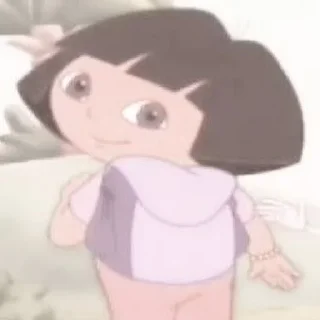 🥺 — ᵕ̈ 🍒 dora the explorer @A2DFONT, sticker Telegram 24 sur 30
