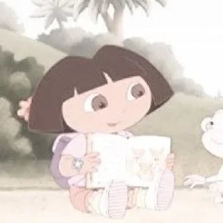 🥺 — ᵕ̈ 🍒 dora the explorer @A2DFONT, sticker Telegram 14 sur 30