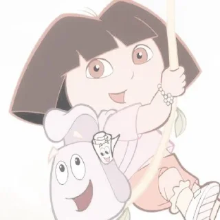 🥺 — ᵕ̈ 🍒 dora the explorer @A2DFONT, sticker Telegram 18 sur 30