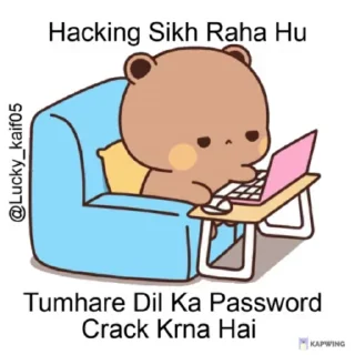 😂 @Lucky_kaif05  ✨✨❤️, стікер Telegram 21 з 50
