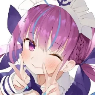 💗 ❒ Minato Aqua ; @tempatbagibagi, Telegram sticker 16 of 25