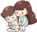 👀 Boobib Cute Couple 💋, sticker Telegram 21 sur 120