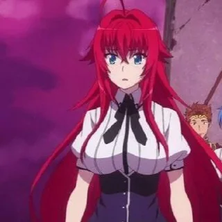 🐽 rias gremory 🐽 || by @Hizumistickersid, стікер Telegram 10 з 31