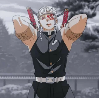 ⛓ Tengen Uzui || @SNKnotee, sticker Telegram 20 sur 20