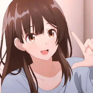 👆 Anime Girls, стікер Telegram 9 з 21