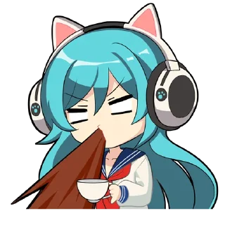 🤮 Neko, sticker Telegram 6 sur 12