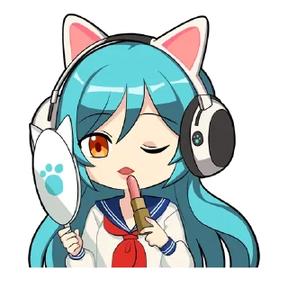 💄 Neko, sticker Telegram 8 sur 12