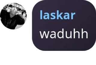 🖤 laskar anak baik, стікер Telegram 22 з 38