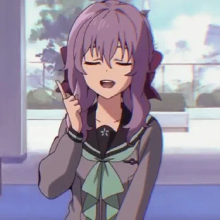 🔮 Shinoa Hiiragi ; @yourtikel, Telegram sticker 5 of 30