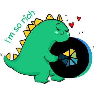 😍 Krystal Dinosaur, sticker Telegram 15 sur 21