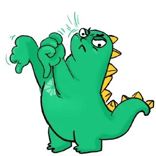 👎 Krystal Dinosaur, sticker Telegram 2 sur 21