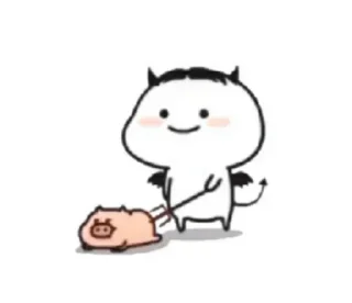 😈 Ｑｕｂｙ  💫   @stickersbag     @stickersbag         @st (@CalsiBot), Telegram sticker 17 of 60