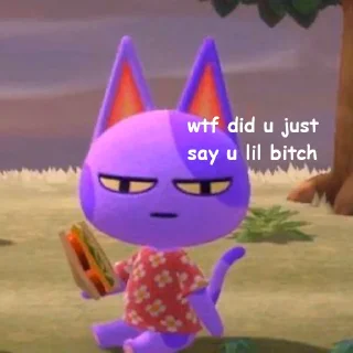😠 animal crossing shitposts, Telegram sticker 23 of 117