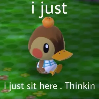 🤔 animal crossing shitposts, Telegram sticker 8 of 117