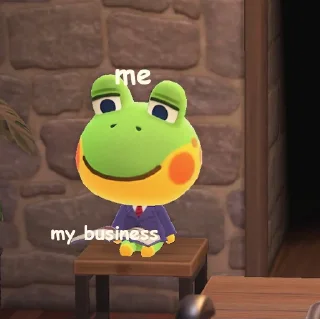🐸 animal crossing shitposts, Telegram sticker 14 of 117