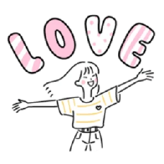 😄 minimalist's love | @cutestickers4you, стікер Telegram 5 з 40