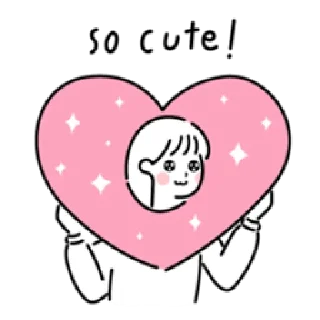 😍 minimalist's love | @cutestickers4you, стікер Telegram 8 з 40