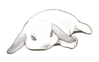 🐇 ⋆ Taremimi rabbit mix! ࿈ 𖡻 @petiteyeux, Telegram sticker 23 of 40