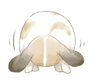 🐇 ⋆ Taremimi rabbit mix! ࿈ 𖡻 @petiteyeux, Telegram sticker 13 of 40