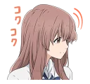 🙂 Koe no Katachi Movie (A Silent Voice: The Movie), sticker Telegram 23 sur 40