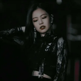 🤪 Jennie black pink ● @VINKHA, sticker Telegram 5 sur 8