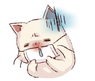 ❤️ frown cat @bistic, стикер Telegram 23 из 40