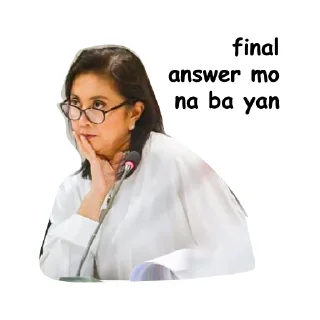 🤔 Mama Mo Leni, sticker Telegram 6 sur 26