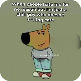 🖼 I'm just a chill guy @r_squared_rishabh, Telegram sticker 6 of 20