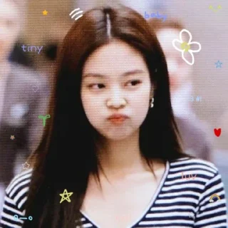 😍 Jennie cute @aesthaticgirll, стікер Telegram 12 з 35