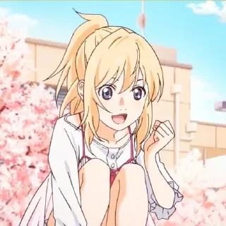 🍂 Kaori Miyazono ; @yourtikel, стикер Telegram 21 из 30
