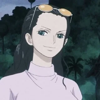 ☎ Nico robin by @Y0NIGU, sticker Telegram 6 sur 31