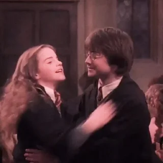 🍓 ｡˚༷☁️꒦꒷ Harry and Mione• @Leviosaasticker, sticker Telegram 7 sur 60