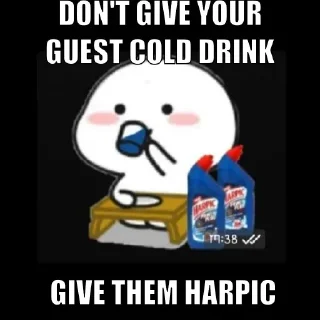 🙂 DRINK HARPIC, Telegram sticker 10 of 13