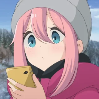 🥰 @AnimeHDGifs @HD_Stickers ゆるキャン△ S1-2, стикер Telegram 16 из 81