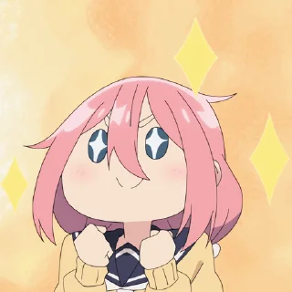 🏕 Yuru Camp - S3 // @Anime_Sticker_noob, стикер Telegram 7 из 21