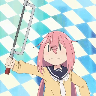 🏕 Yuru Camp - S3 // @Anime_Sticker_noob, стикер Telegram 9 из 21