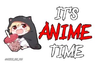 🔥 It's Anime Time • @Anime_Flix_Pro, sticker Telegram 15 sur 20