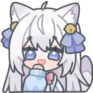🎭 小小猫烧 @zhaxia_cn, стикер Telegram 9 из 16