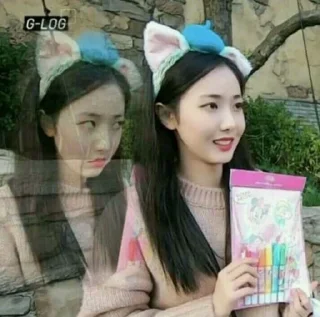 🙈 Meme Gfriend by @Gfriend_Yeochin, стикер Telegram 4 из 25