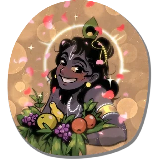 🕉️ Hare Krishna ❤️ @HinduStickers_HinduStuff, стикер Telegram 1 из 10