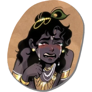 🕉️ Hare Krishna ❤️ @HinduStickers_HinduStuff, стикер Telegram 2 из 10