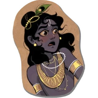 🕉️ Hare Krishna ❤️ @HinduStickers_HinduStuff, стикер Telegram 5 из 10
