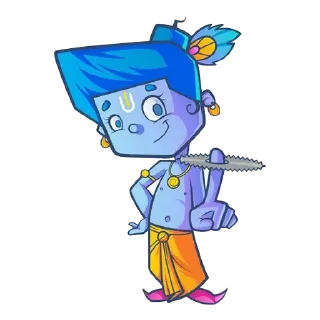 Lil’ Lord Krishna • @HinduStickers