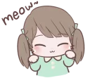 ☺️ Chubby Girl (Eng) @stickerscar, Telegram sticker 19 of 40