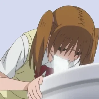 🤮 anime @duckgarden, стикер Telegram 5 из 12